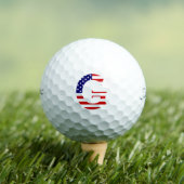 Balles De Golf G Monogramme superposé sur le drapeau américain tp (T-shirt Insitu)