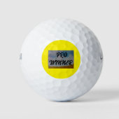 Balles De Golf Gagnant Pro (Devant)