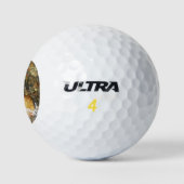 Balles De Golf Galets Brown et gris naturel Abstrait (Logo)