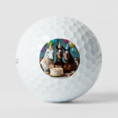 Balles De Golf Galloping in Fun : Un Cheval fête d'anniversaire (Recto)