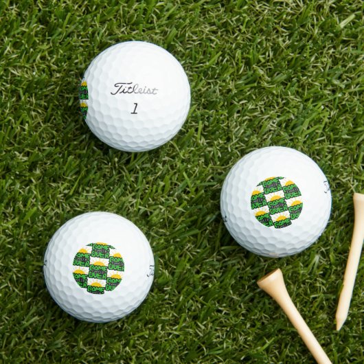 Balles De Golf Game Over, Level Up : Aventure de bloc de pixel ré (Herbe in situ)