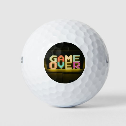 Balles De Golf Game Over Mignon Simple Pixel Art Arts Pixel Facil (Devant)