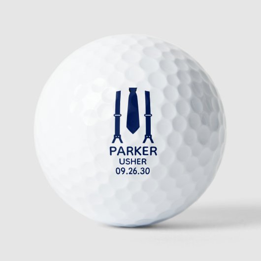 Balles De Golf Garde bleu noeud papillon (Recto)