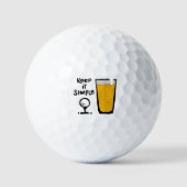 Balles De Golf Garder Il Simples Funny Golf Bière (Recto)