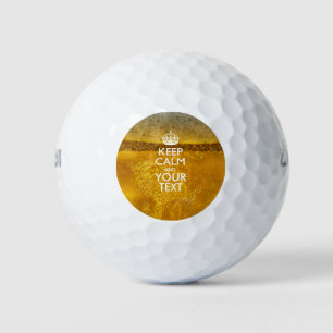 Balles De Golf GARDEZ LE CALME PERSONNALISÉ ET VOTRE Texte Créati