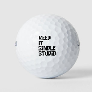Balles De Golf Gardez-Le Simple Et Stupide