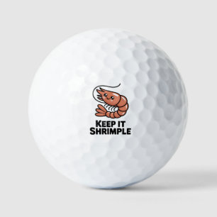 Balles De Golf Gardez les crevettes Kawaii Shrimple