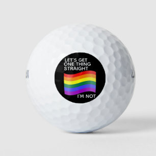 Balles De Golf Gay pride Je ne suis pas droit