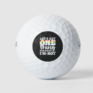 Balles De Golf Gay Pride LGBT Obtient Une Chose Je ne suis pas