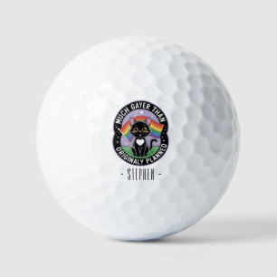 Balles De Golf Gayer beaucoup - Drôle mignon chat noir LGBTQ Prid