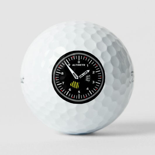 Balles De Golf Geek de l'aviation pilote Altimeter (Recto)