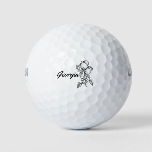 Balles De Golf Georgia Peaches (Devant)