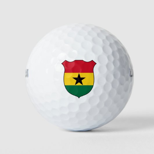 Balles De Golf Ghana Drapeau Grand Patriotique (Devant)