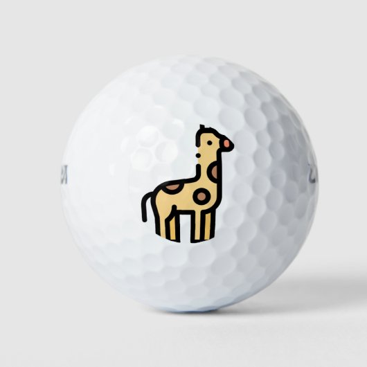Balles De Golf Giraffe (Devant)