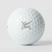 Balles De Golf Girl Dad Golf Ball (Recto)