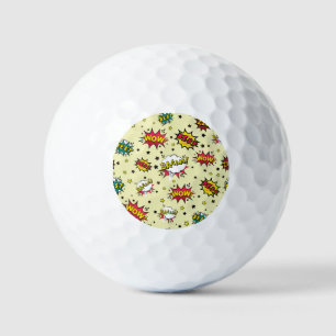 Balles De Golf Girls Boys Patch Art Vintage