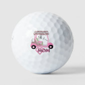 Balles De Golf Glam Glitz Monogram Rose Gold Maman (Devant)