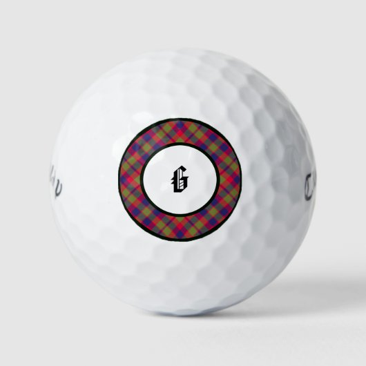 Balles De Golf Glasgow Tartan Clan Plaid Golf Balls (Devant)