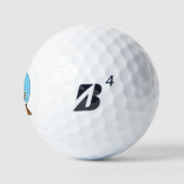 Balles De Golf Globe des neiges avec trois Chouettes Gnomes (Logo)