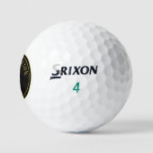 Balles De Golf Gold Black Monogram nom personnalisé Srixon (Logo)