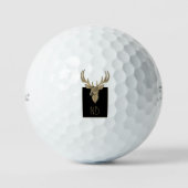 Balles De Golf Gold Deer Head (Recto)