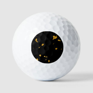 Balles De Golf Gold Flakes Noir