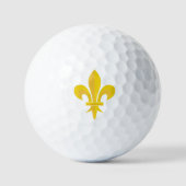 Balles De Golf Gold Fleur de lys (Recto)