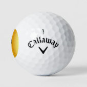 Balles De Golf Gold Look Monogrammed Elegant Nom Modèle (Logo)