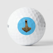 Balles De Golf Gold Thor Hammer bleu Srixon Boules de golf souple (Recto)