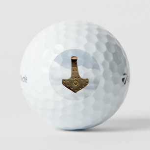 Balles De Golf Gold Thor Hammer nuages Taylor Ballons de golf fai