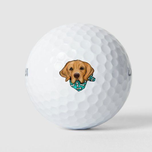 Balles De Golf Golden Retriever (Devant)