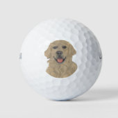 Balles De Golf Golden Retriever Chien (Devant)