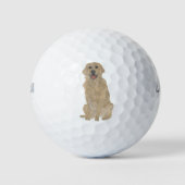 Balles De Golf Golden Retriever Chien (Devant)