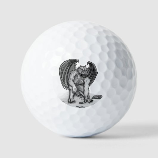 Balles De Golf Golem Gargouille (Recto)
