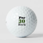 Balles De Golf Golf 30e anniversaire Par tee trente (Recto)