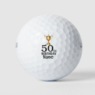 Balles De Golf Golf 50e anniversaire avec la coupe gagnante