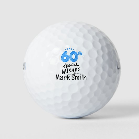 Balles De Golf Golf 60e anniversaire pour golfeur (Devant)