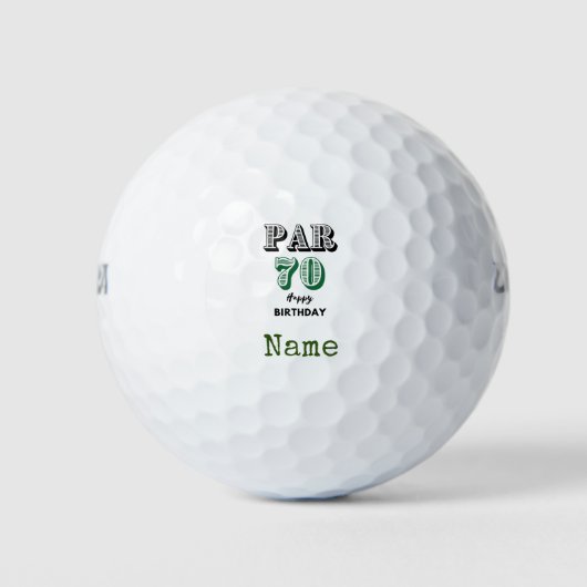 Balles De Golf Golf 70e anniversaire (Devant)