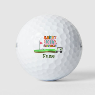 Balles De Golf Golf 70e anniversaire pour golfeur avec drapeau go