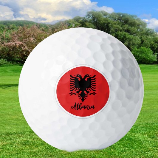 Balles De Golf Golf Albanie & drapeau albanais / Golf Ball