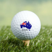 Balles De Golf Golf Australie & Drapeau australien / Australien (T-shirt Insitu)