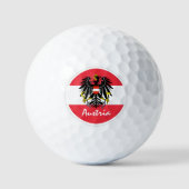 Balles De Golf Golf Autriche & drapeau autrichien / Golf Ball (Recto)