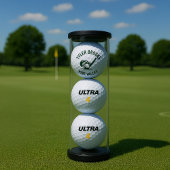 Balles De Golf Golf Ball de golf blanc et vert personnalisé