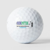 BALLES DE GOLF GOLF BALL ~~LE PUTTER DUDE (Devant)