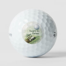 Golf Ball | Learn to Drive Funny Golf Cart Design