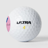 Balles De Golf Golf Ball Moon Rose Floral (Logo)