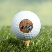 Balles De Golf Golf Ball Zebra Rock Peint Wild (T-shirt Insitu)