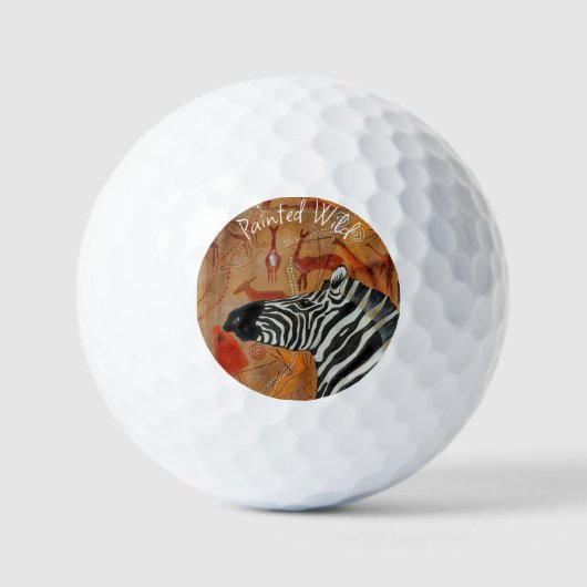 Balles De Golf Golf Ball Zebra Rock Peint Wild (Recto)