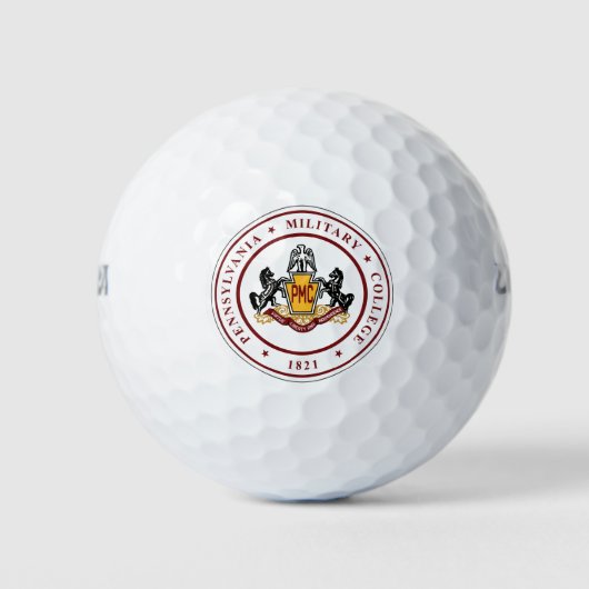 Balles De Golf + Golf Balls avec PMC SEAL Logo (Devant)