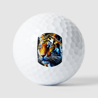 Balles De Golf Golf Balls design visage de tigre.bien venir